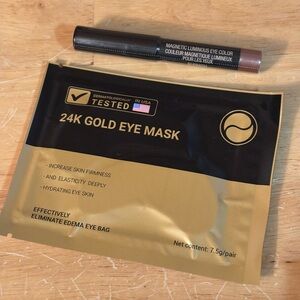 Nudestix Magnetic Luminous Eye Color pencil + 24K Gold Eye Mask